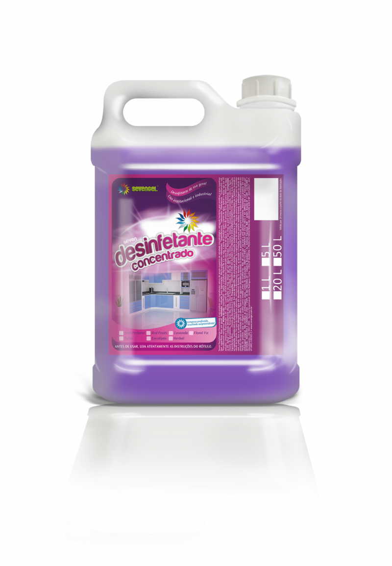 DESINFETANTE 5 LITROS CONCENTRADO LAVANDA SEVENGEL C/ 1 UN (5294)