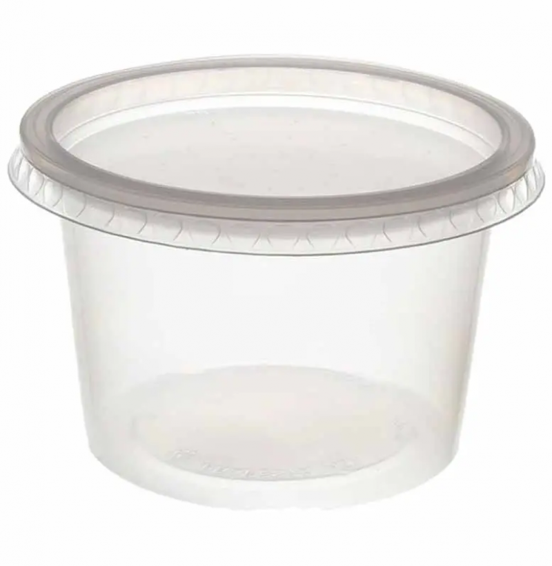 Pote Redondo Tampa 250Ml Freezer E Microondas C/24 Un (8201)