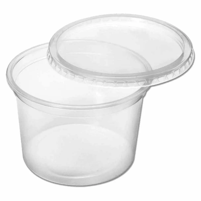 Pote Redondo Tampa 250Ml Freezer E Microondas C/24 Un (8201)