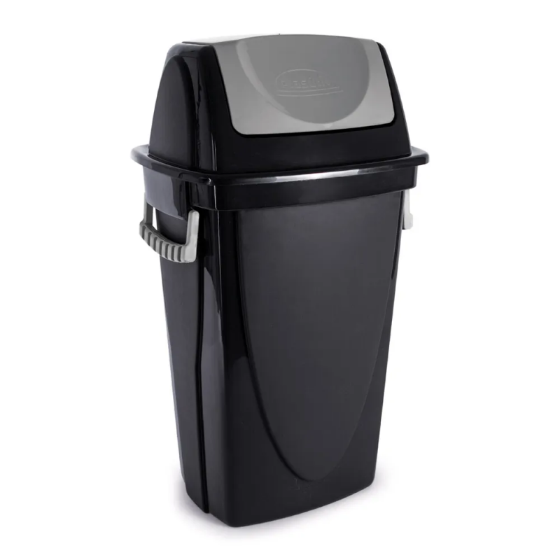 LIXEIRA BASCULANTE 35,4 LITROS ECO BLACK PLASÚTIL (3474)