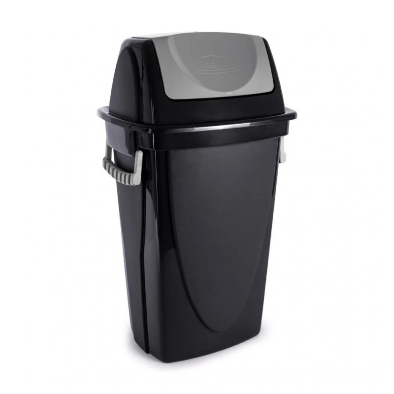 LIXEIRA BASCULANTE 35,4 LITROS ECO BLACK PLASÚTIL (3474)