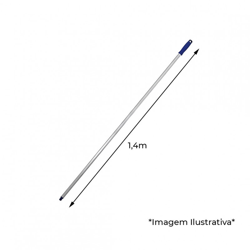 CABO DE ALUMÍNIO 1,40MX22MM C/ ROSCA BRALIMPIA (CE140AZ)