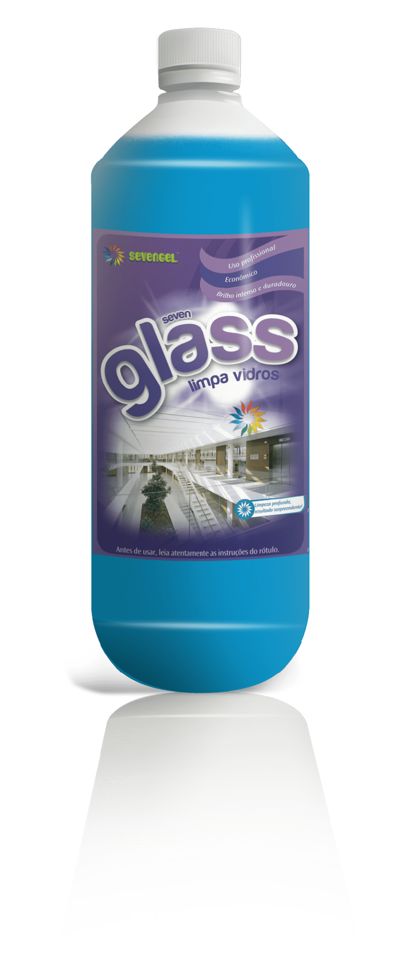 LIMPA VIDRO 1 LITRO GLASS SEVENGEL C/ 1 UN  (5493)