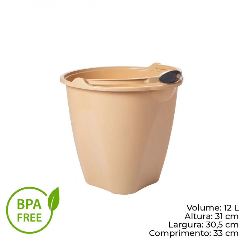 BALDE PLASTICO 13 LT PLASUTIL - 2786 UN COM 1 UN
