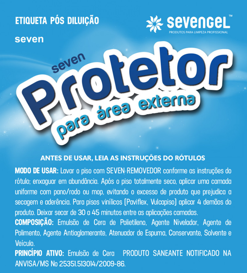 Protetor de Piso Área externa Sevengel 5 Litros