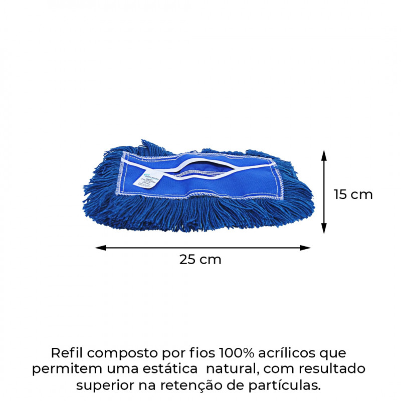 REFIL MOP PÓ PROFISSIONAL 45CM BRALIMPIA (RS250)