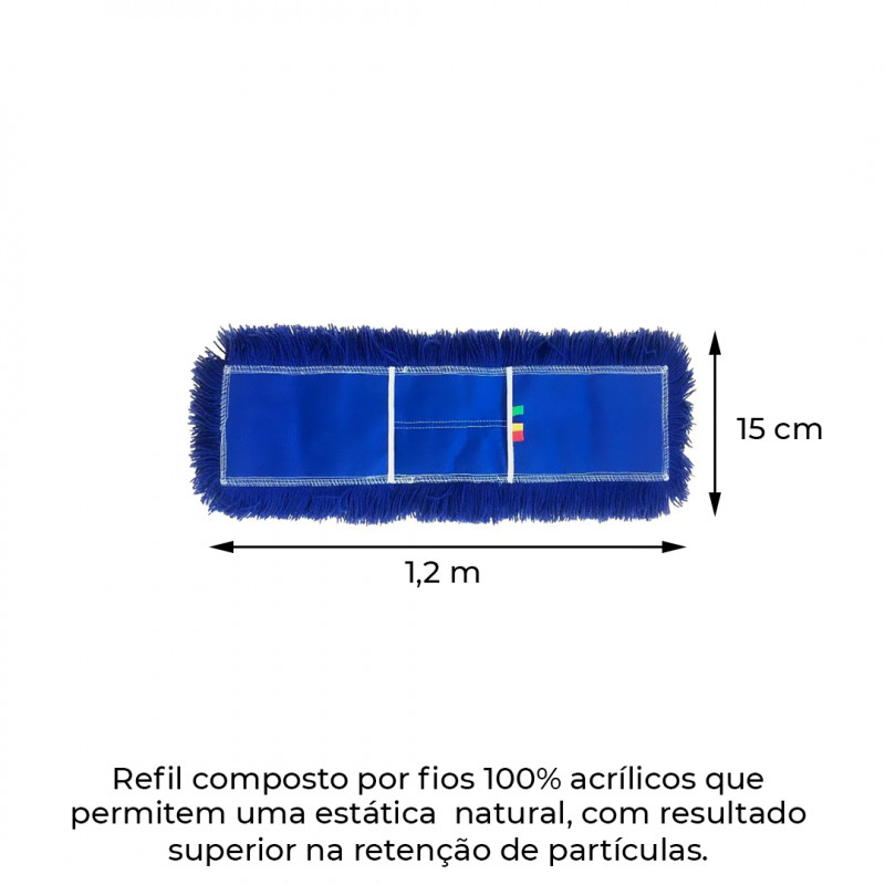 REFIL MOP PÓ 120X15CM BRALIMPIA (RP1200)