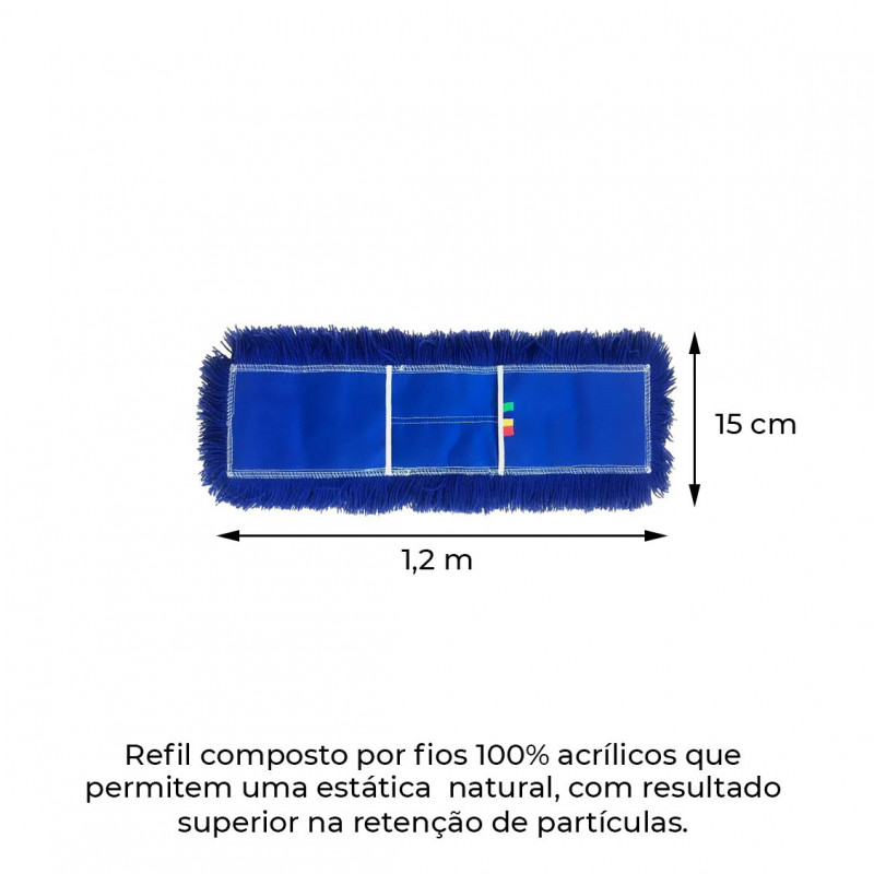 REFIL MOP PÓ 120X15CM BRALIMPIA (RP1200)