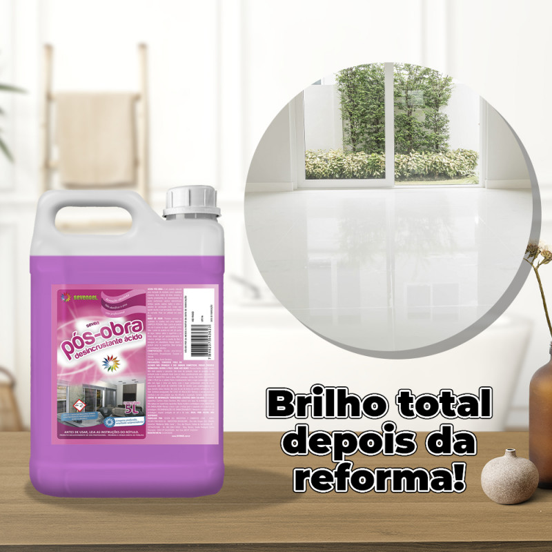 DESINCRUSTANTE POS OBRA 5 LITROS SEVENGEL C/ 1 UN (5592)