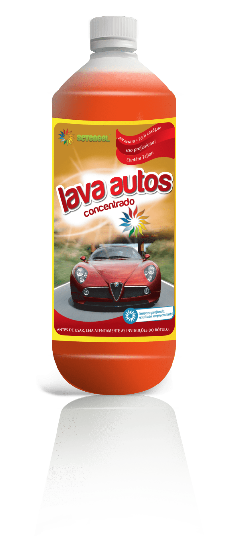 Shampoo  P/ Carro Lava Autos Concentrado 1 L Sevengel 5502