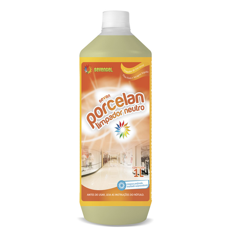 DETERGENTE LIQ 1 LITRO PORCELAN SEVENGEL CX C/ 12 UN (5589)