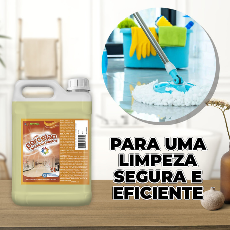  Porcelan Limpador Porcelanato Detergente Concentrado 5l
