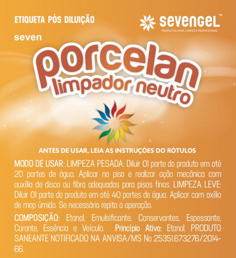  Porcelan Limpador Porcelanato Detergente Concentrado 5l