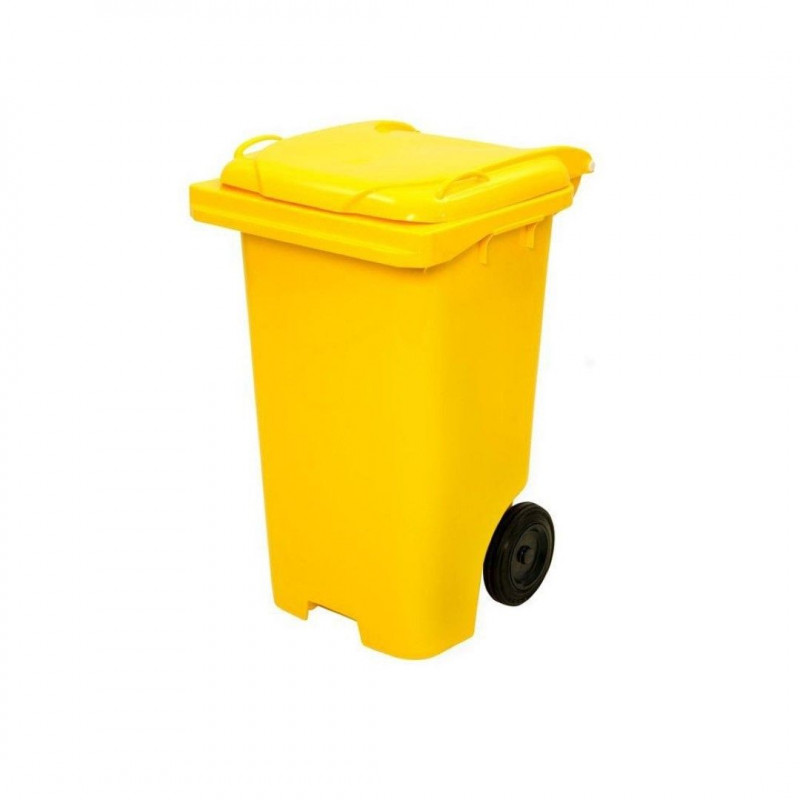 Container com Rodas 120 Litros Amarelo - JSN