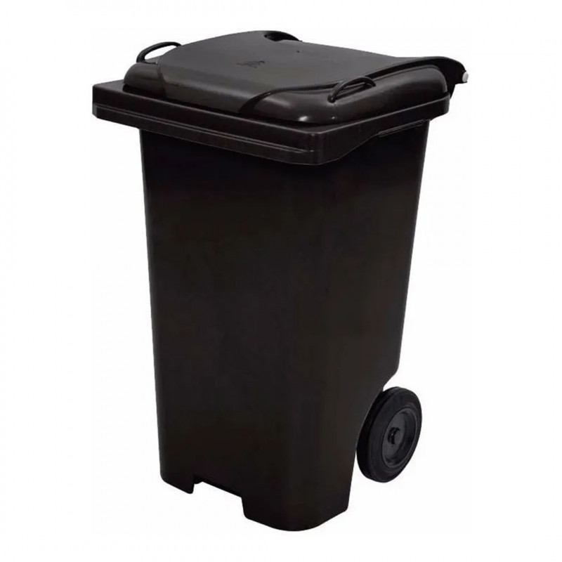 Container com Rodas 120 Litros Preto - JSN