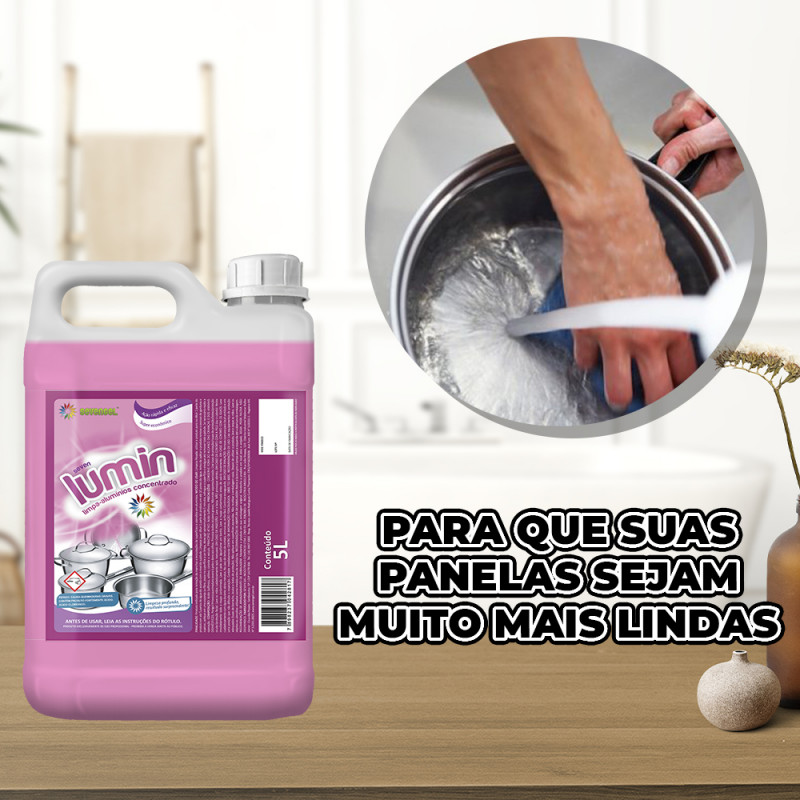 LIMPA ALUMINIO LUMIN 5 LT SEVEN GEL CX C/ 4UN (5799)