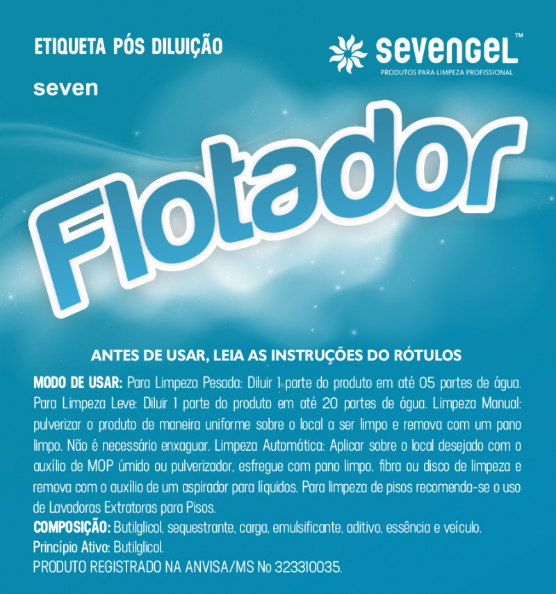 Limpador Uso Geral Flotador Sevengel 5 Litros