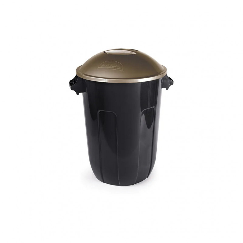 LIXEIRA C/ TAMPA 31 LITROS ECO BLACK PLASÚTIL (545)