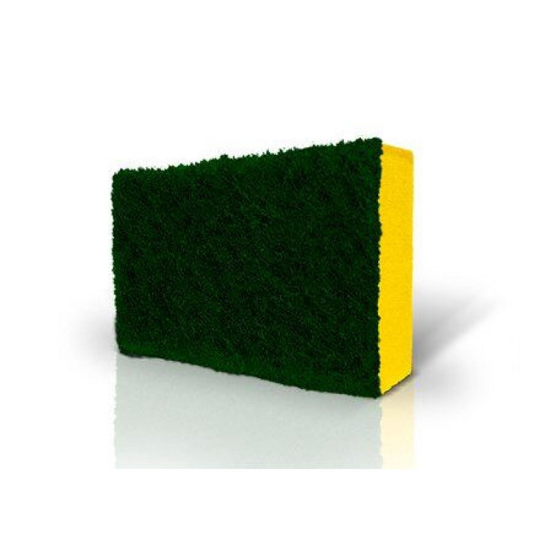 ESPONJA DUPLA AMARELA DE FACE 75X110  3M C/ 1 UN