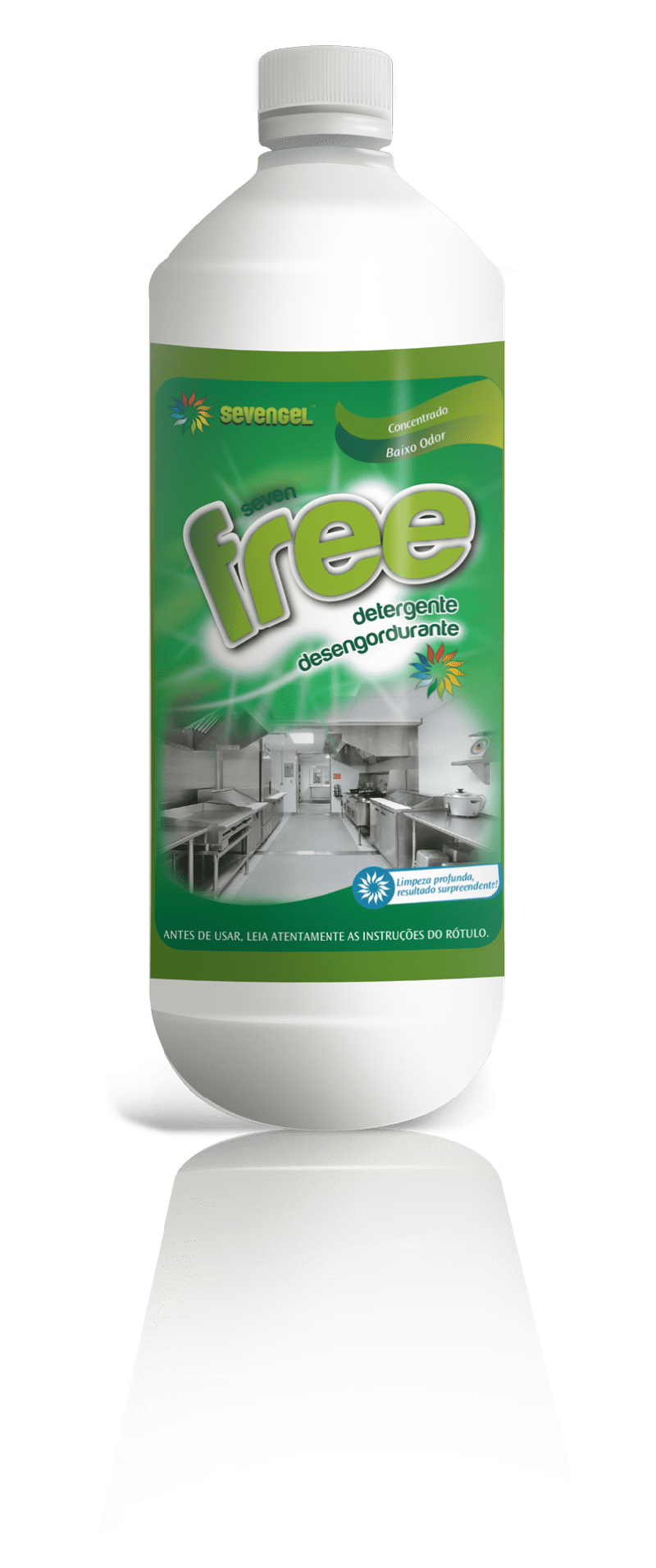 Seven Free Detergente Desengordurante Concentrado 1l Sevenge