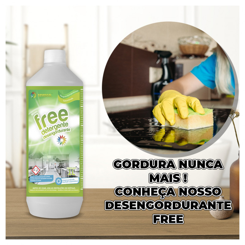 Seven Free Detergente Desengordurante Concentrado 1l Sevenge