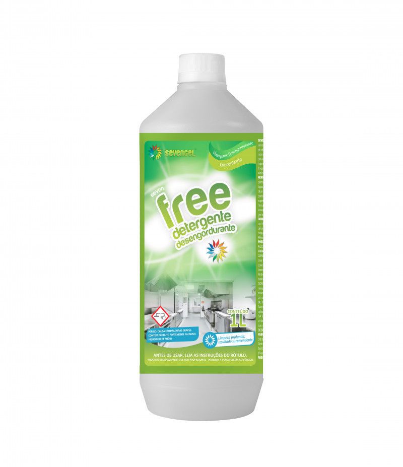 DESENGORDURANTE FREE 1 LT SEVENGEL CX C/ 12 UN (5485)