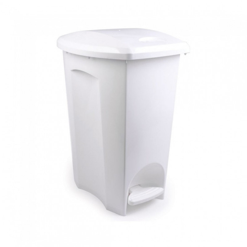 LIXEIRA C/ PEDAL 30 LITROS BRANCO PLASÚTIL (2979)