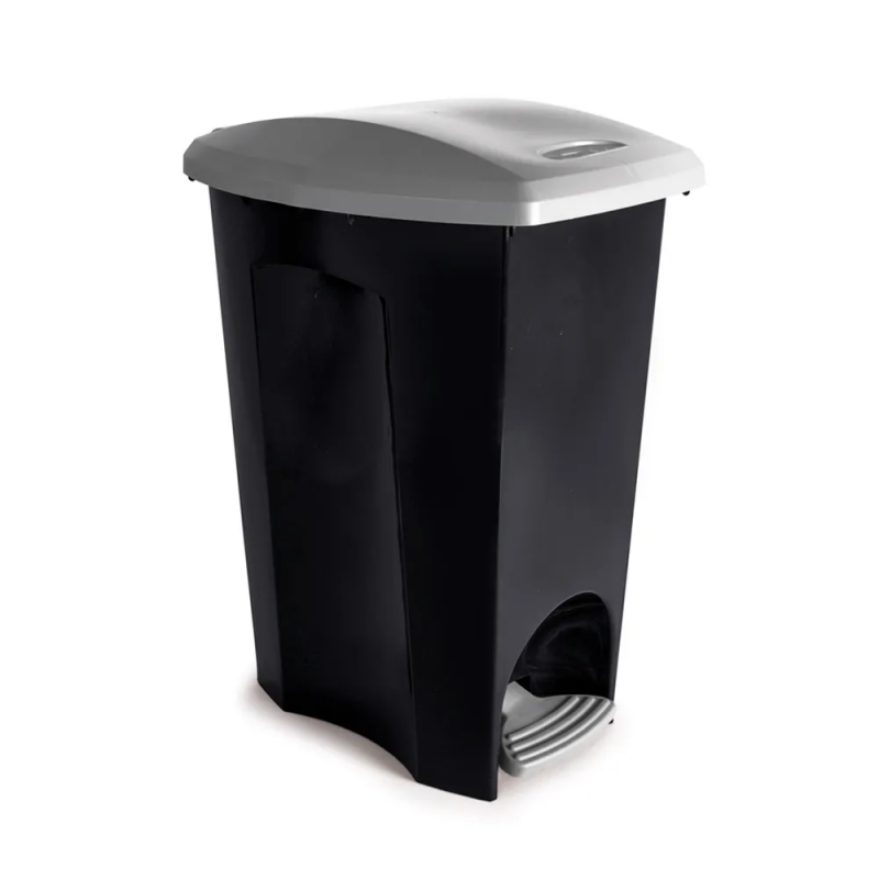 Lixeira Plastica C/ Pedal 30 Litros EcoBlack Plasutil (3496)