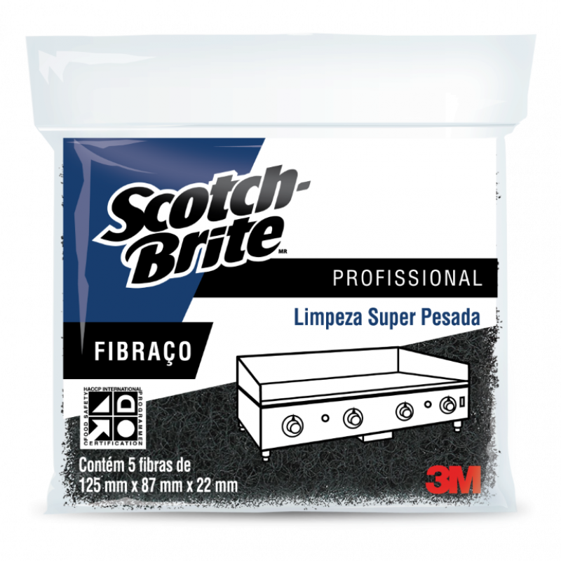 FIBRACO 87X125 3M PT C/ 5 UN