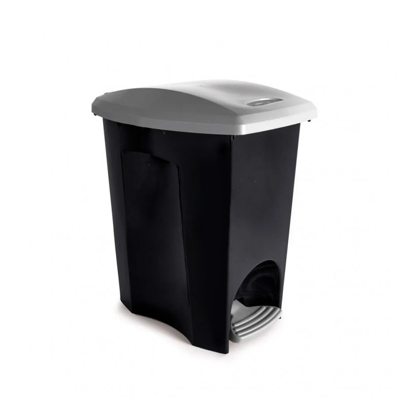 Lixeira Plástica Com Pedal Ecoblack 14 Litros Plásútil 3495
