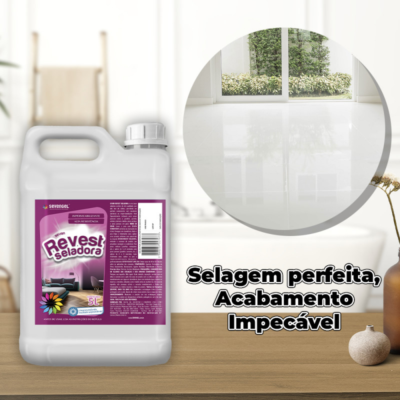BASE SELADORA 5 LT REVEST SEVEN GEL CX C/ 4 UN (5621)