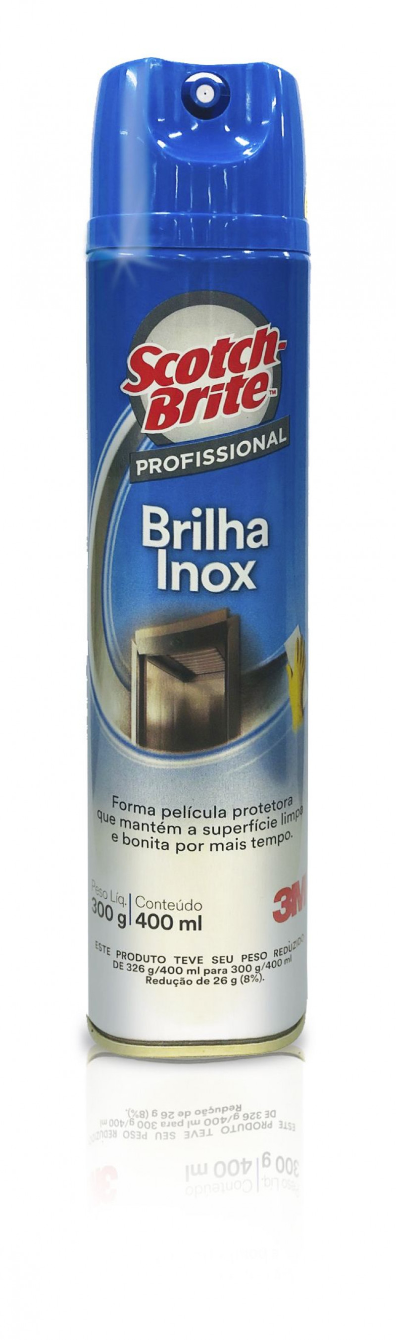 BRILHA INOX 400 ML SCOTCH BRITE CX C/ 12 UN