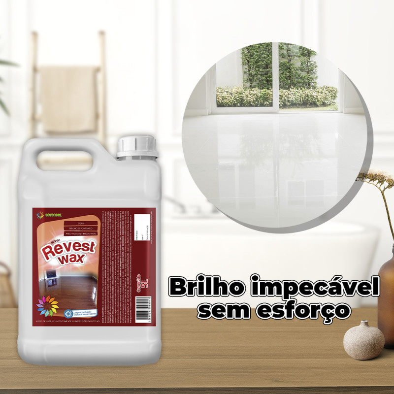CERA LÍQUIDA 5 LTS AUTO BRILHO WAX REVEST SEVENGEL CX C/ 4 UN (5629)