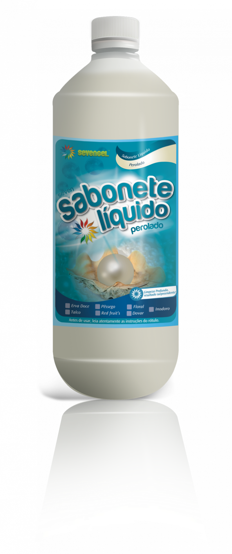 SABONETE LIQUIDO 1 LITRO DOVAR PEROLADO SEVENGEL 1 UN (5737)