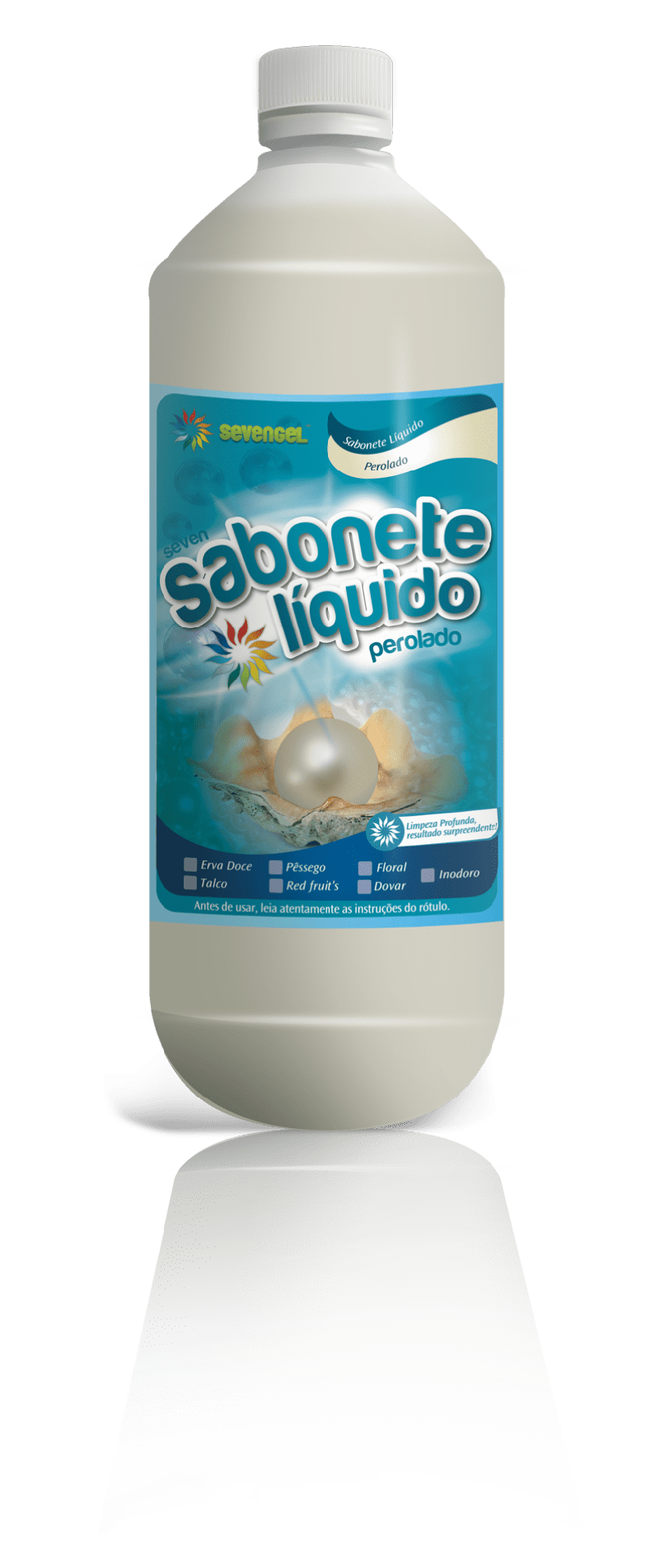 SABONETE LIQUIDO 1 LITRO DOVAR PEROLADO SEVENGEL 1 UN (5737)