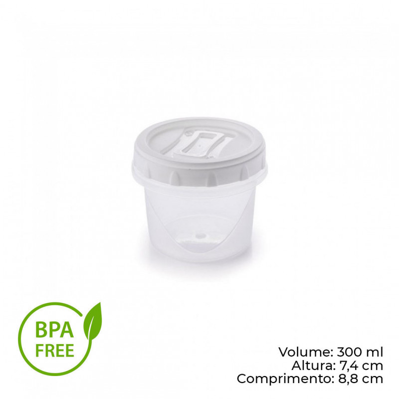 POTE CLIC ROSCA 300 ML PLASÚTIL (2616)