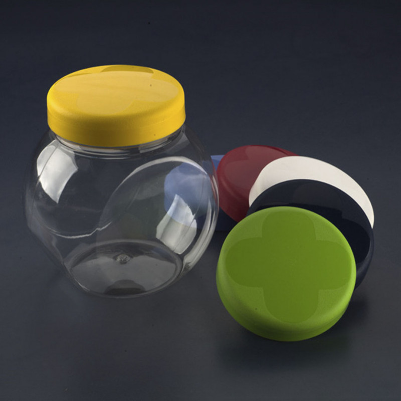 POTE MULTIUSO PET C/ TAMPA PP 14CMx10,2CMx14,2CM 1.300 ML COLORIDO GALVANOTEK CX C/ 24UN (G1020)