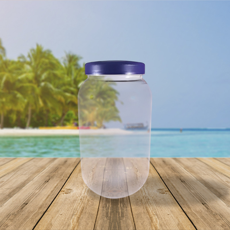 POTE MULTIUSO PET C/ TAMPA PP 14,8CMx26CM 3.750 ML COLORIDO GALVANOTEK 1 UN (G1435)