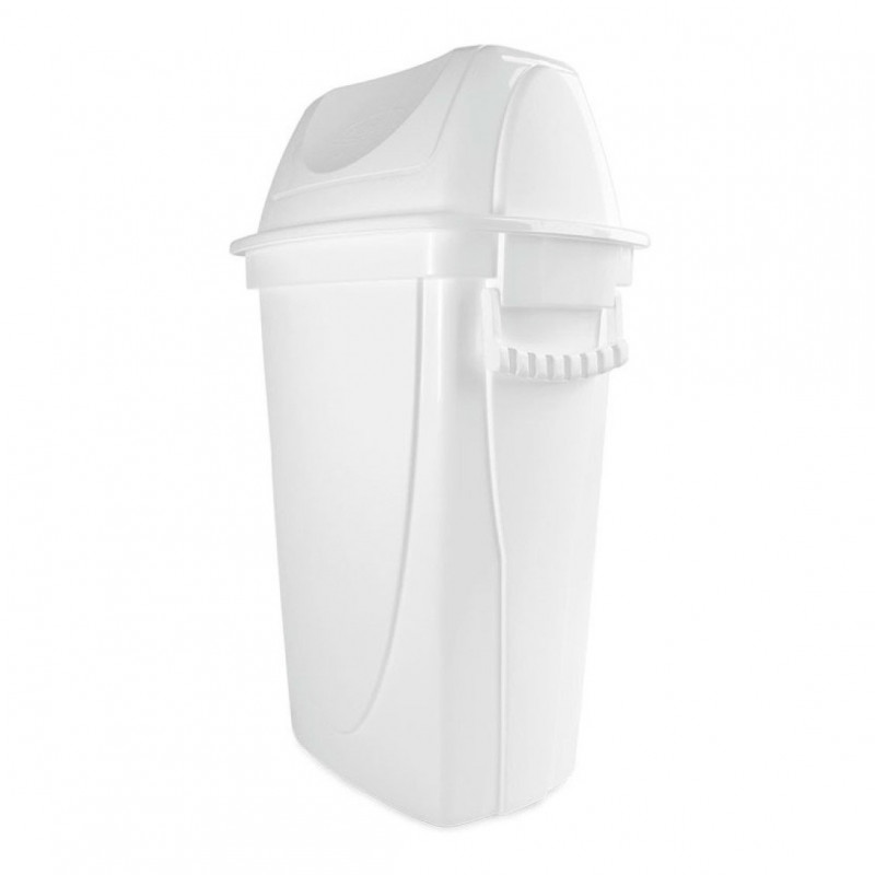 LIXEIRA BASCULANTE 28 LITROS BRANCA PLASÚTIL (4746)