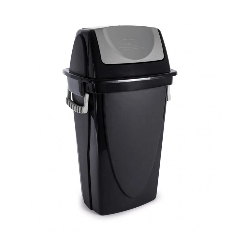LIXEIRA BASCULANTE 28 LITROS ECO BLACK PLASÚTIL (3487)