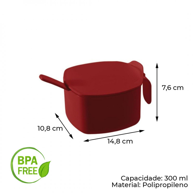 AÇUCAREIRO PLAST DUE 300 ML COZA (10580/0465 VM)