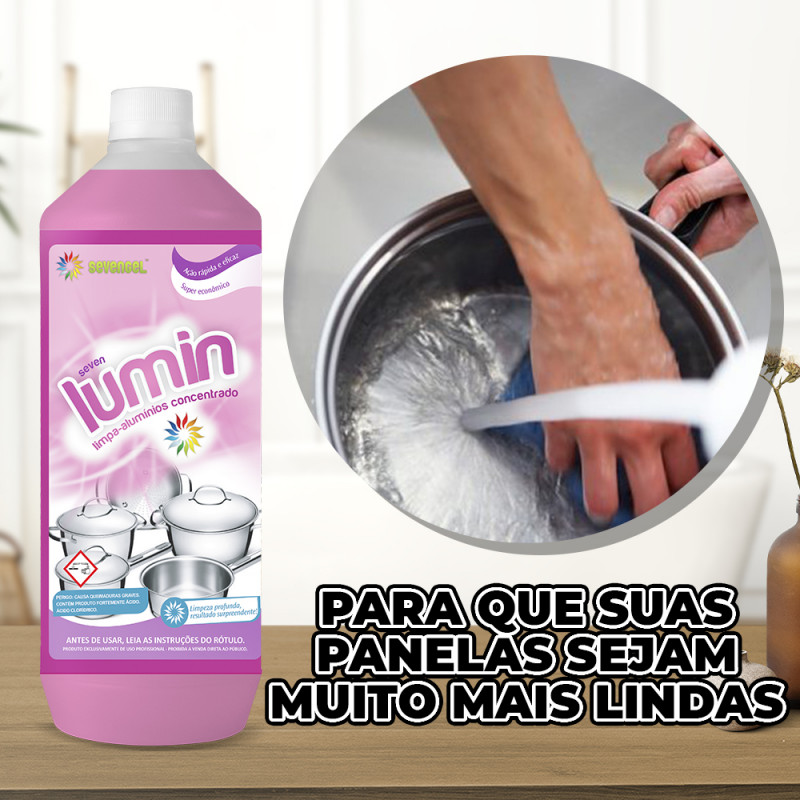 Limpa Alumínio lumin 1 Litro Sevengel 1 un (5798)