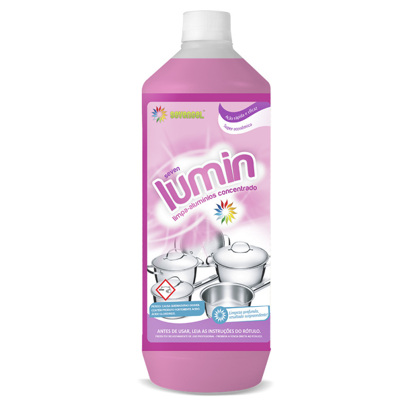 LIMPA ALUMINIO LUMIN 1 LT SEVENGEL CX C/ 12 UN (5798)