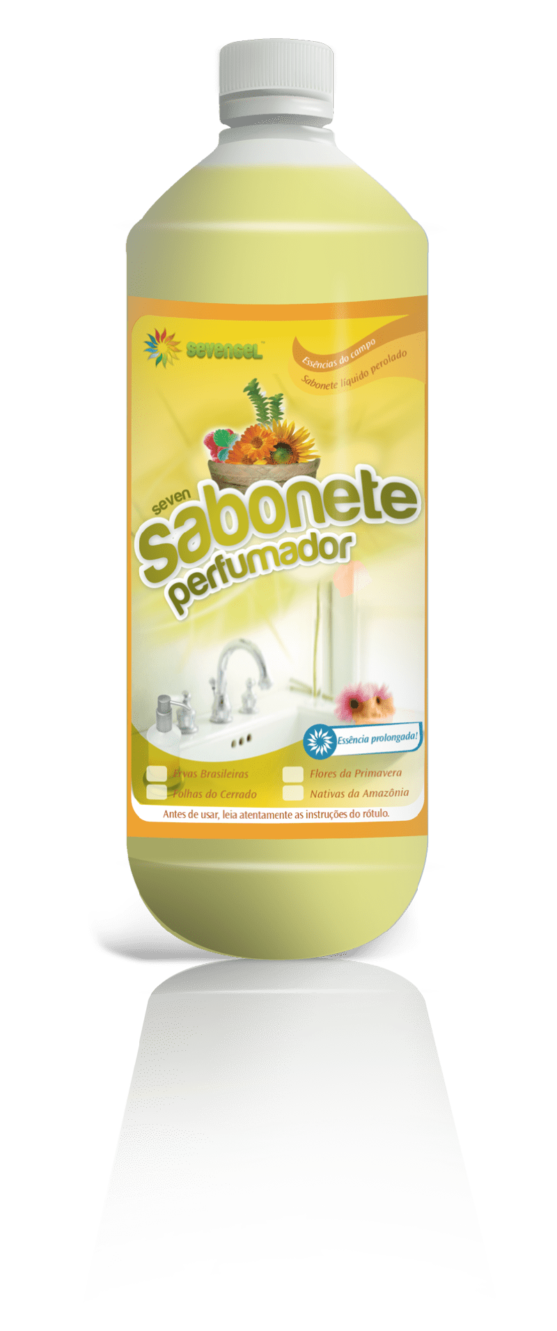 SABONETE LIQUIDO 1 L PERFUMADOR FLORES DA PRIMAVERA SEVENGEL 1 UN (5642)