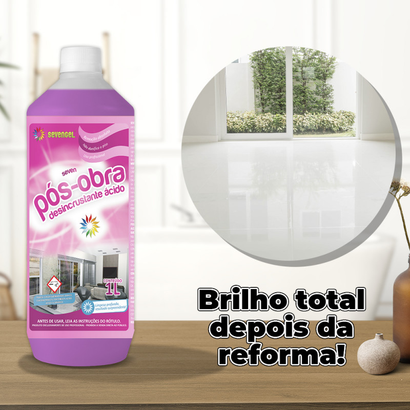 DESINCRUSTANTE PÓS OBRA 1 LT SEVENGEL 1 UN (5591)