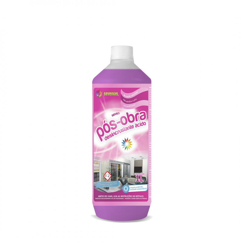 DESINCRUSTANTE PÓS OBRA 1 LT SEVENGEL CX C/ 12 UN (5591)