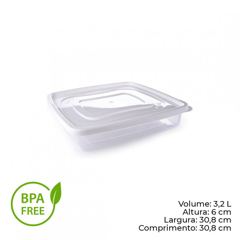POTE CLIC QUADRADO 3,2 LITROS PLASÚTIL (2418)