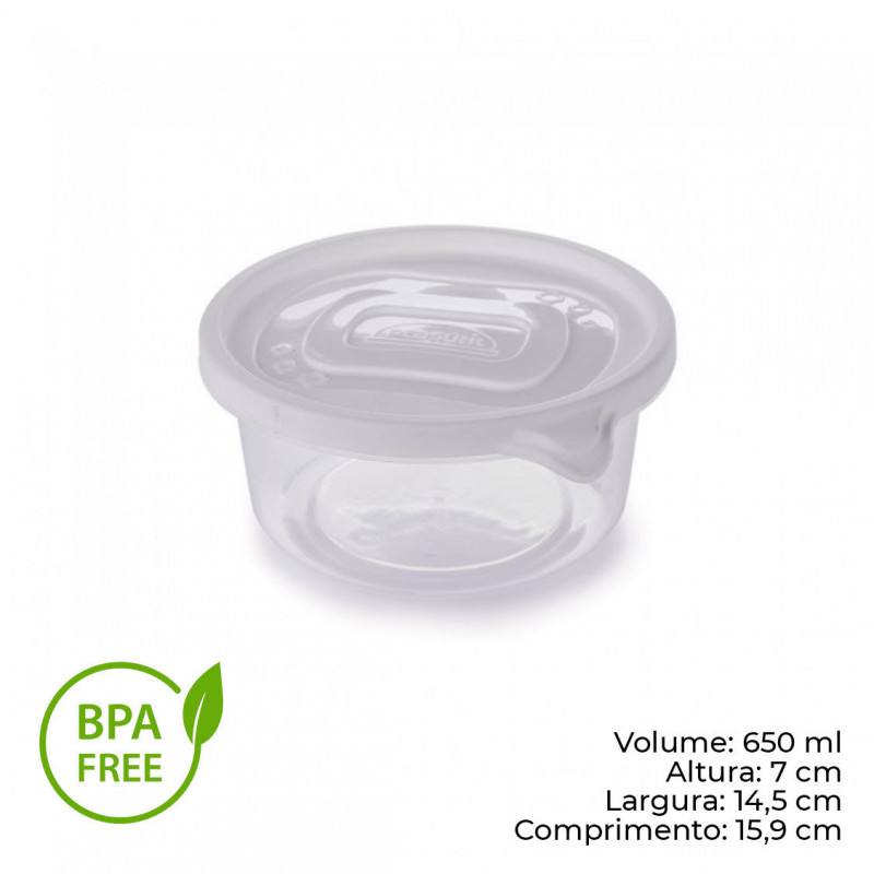 POTE CLIC REDONDO 650 ML PLASÚTIL (2460)