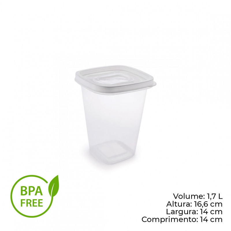 POTE CLIC MANTIMENTOS 1,7 LITROS PLASÚTIL (2499)