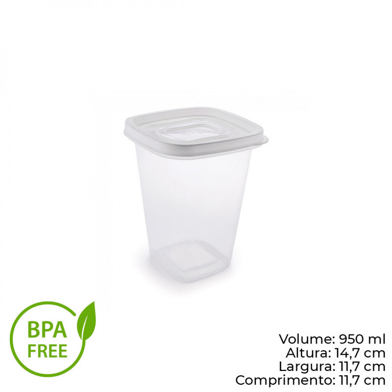 POTE CLIC MANTIMENTOS 950 ML PLASÚTIL (2500)